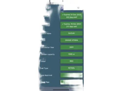 Suzuki Grand Vitara GX51 PFO